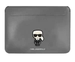 Karl Lagerfeld Saffiano Ikonik Computer Sleeve 16 strieborná (3666339040253)