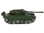 Mamido Tank R/C Diaľkovo ovládaný s osvetlením a zvukom zelený 1:18 27MHz