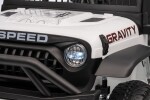 Mamido Mamido Elektrické autíčko Speed Offroad biele | 4x45W | EVA kolesá | 12V 7Ah | EKO koža