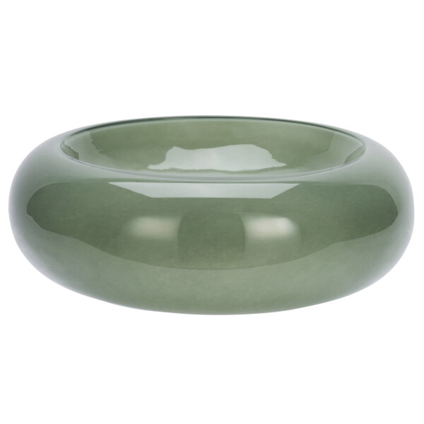 MADAM STOLTZ Sklenená miska Green Ø 33 cm