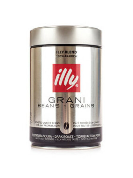 Illy Espresso Dark 250 g / Zrnková káva / 100% Arabica / Plechovka (8003753918198)