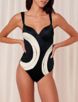 Dámske jednodielne plavky Summer Allure OWP 01 Black - Triumph 38E