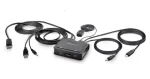 StarTech C2-D46-UAC-CBL-KVM / KVM prepínač / 2-portový / USB-A/USB-C hybridný kábel / 5120x1440 px (C2-D46-UAC-CBL-KVM)