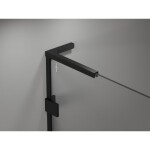 MEXEN/S - Lunar L sprchový kút dvere krídlové ľavá 80 x 90, transparent, čierna 834L-080-090-70-00-L