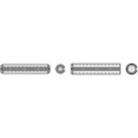 TOOLCRAFT TO-448125 upínacie kolíky (Ø x d) 10 mm x 14 mm pružinová ocel 100 ks; TO-448125