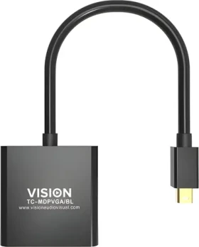 Vision Professional čierna / Adaptér / Mini DisplayPort - VGA / MM (TC-MDPVGA/BL)