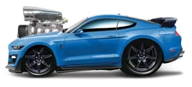 Maisto Muscle Machines - 2020 Mustang Shelby GT500 modrá