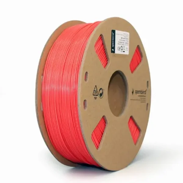 Gembird Filament 3DP-ABS1.75-01-FR / ABS / 1,75 mm / 1 kg / fluorescenčná / červená (3DP-ABS1.75-01-FR)