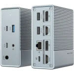 Hyper HDG212B-GL HyperDrive GEN2 USB-C dokovacia stanica pre ntb / HDMI / DP / thunderbolt4 / RJ45 (HDG212B-GL)