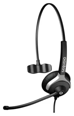 GEQUDIO Headset 1-Ohr čierna / Headset / Mikrofón / 2.5 mm Jack / Káblový (WA9005)
