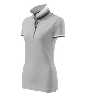 Polokošeľa Collar Up strieborná šedá S