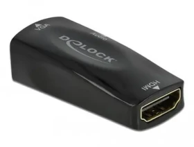 DeLock čierna / Adaptér / HDMI na VGA / Audio / 1920 x 1080 / 60Hz (66560)