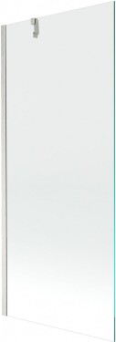 MEXEN/S - Next vaňová zástena FIX 80 x 150, transparent, nikel kefovaná 895-080-000-00-00-97