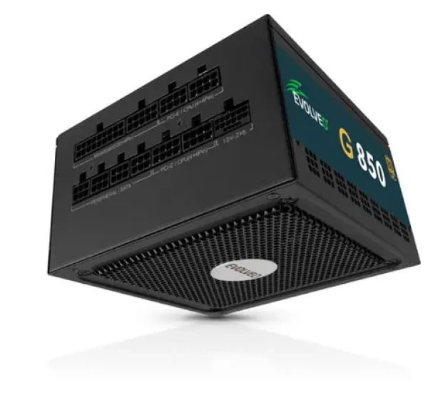 Evolveo G850 čierna / zdroj ATX 3.1 / 850W / 80 PLUS Gold / modulárny (G850-BK)