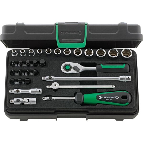 Stahlwille 40/24/6QR KN súprava nástrčných kľúčov, 1/4 (6,3 mm), 96011182; 96011182