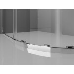 MEXEN/S - Exo štvrťkruhový asymetrický posuvný sprchovací kút 90 x 80, transparent, chróm 8131-090-080-01-00