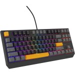 Genesis KLAWIATURA Pre GRACZY GENESIS THOR 230 TKL ANCHOR GRAY POSITIVE US RGB MECHANICZNA OUTEMU RED