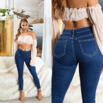 Sexy Skinny Jeans with patch pockets denimblue 42