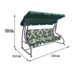 Mamido Záhradná hojdačka XXL s motívom lístia