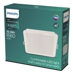 Philips Meson 16,5W 3000K biela / LED podhľadové svietidlo hranaté / 1200lm / IP20 (929003282801)