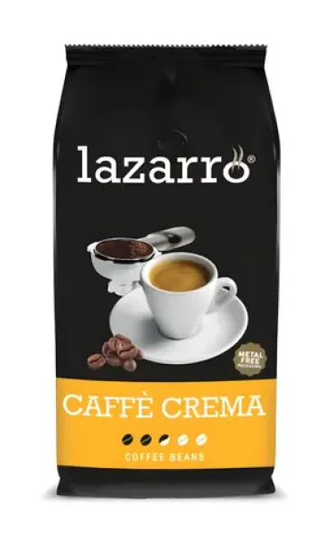Lazarro Caffe Crema 1 kg / Zrnková káva / zmes Arabica a Robusta