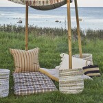 MADAM STOLTZ Prešívaný matrac Taupe/Mustard 60 × 100 cm