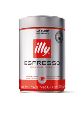 Illy Espresso (Mletá) 250 g / Mletá káva / 100% Arabica / Plechovka (8003753900438)