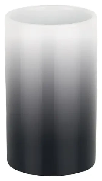 Spirella TUBE Gradient kelímok na kefky čierno-biely / keramika