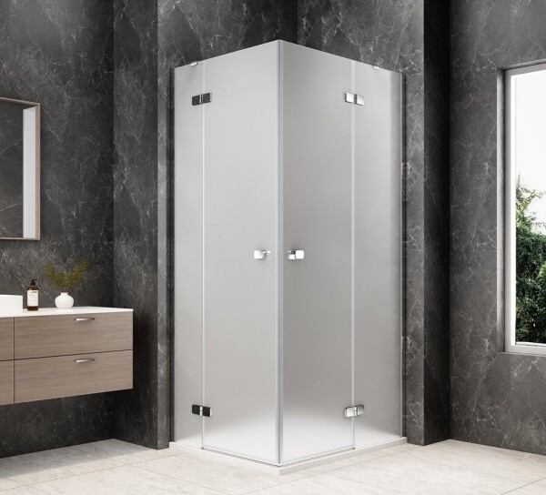 POLYSAN - GLOBE CHROME obdĺžniková sprchová zástena 1100x900, rohový vstup, matné sklo GB5190MC