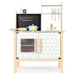 Ecotoys Ecotoys Detská drevená kuchynka s tabuľou