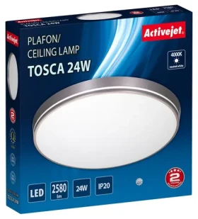 Activejet AJE-TOSCA šedá / Stropné svietidlo / 24W / 78x LED / 2580 lm / 4000K / IP20 (AJE-TOSCA 24W)