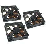 Noiseblocker BlackSilent Pro Fan PL2 čierna 3ks / 120mm / 20 dB @ 1400 RPM / 56.5 CFM / 3-Pin (LUBU-030)