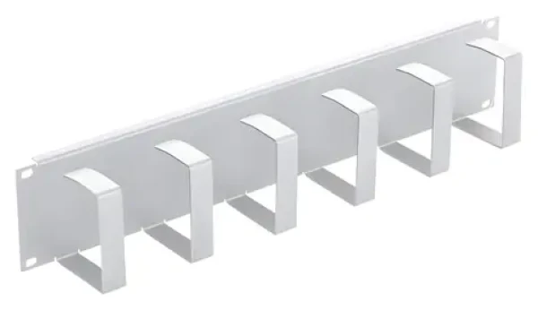 Triton 19" vyväzovací panel 2U šedá / 6x háčik / 70x85 mm / RAL 7035 (RAC-VP-X22-A1)