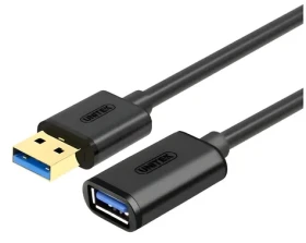 Unitek Y-C456GBK čierna / Predlžovací kábel USB-A / USB 3.2 Gen 1/5 Gbps / 0,5 m (Y-C456GBK)