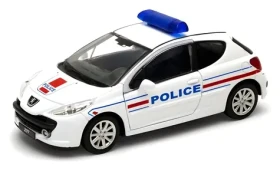 Welly Peugeot 207 Police model biela