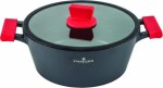 ZWIEGER Obsidian čierny 3,5 l - hliníkový hrniec s pokrievkou