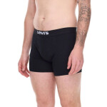 Pánske bavlnené boxerky 3-Pack Black - Levi's L