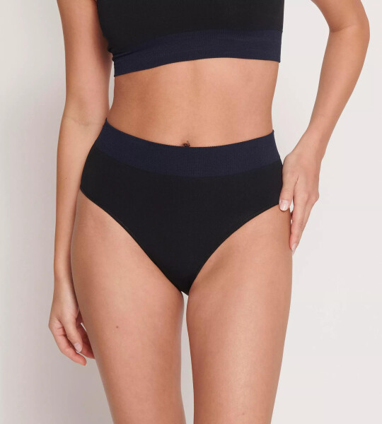 Dámske nohavičky EVER Infused Aloe High waist - BLACK - čierne 0004 - SLOGGI BLACK M