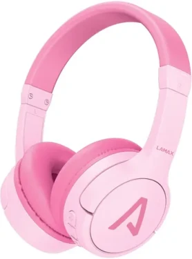 Lamax BaseKid1 Pink / Bezdrôtové slúchadlá / mikrofón / Bluetooth 5.3 / USB-C (LXOHMBAKI01PA)