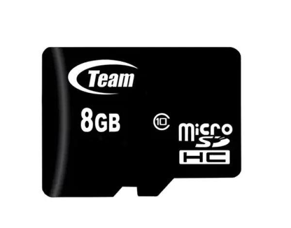 Team microSDHC karta 8 GB čierna / Pamäťová karta / microSDHC / 8 GB (TUSDH8GCL1003)