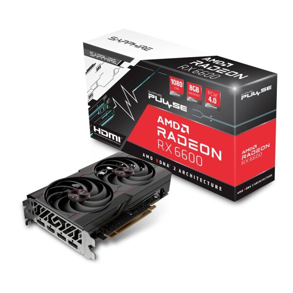 Sapphire Radeon RX 6600 PULSE 8GB GDDR6 11310-01-20G