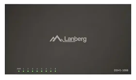 Lanberg DSM1-1008 / Switch / 8- Port / Gigabit Ethernet / Unmanaged (DSM1-1008)