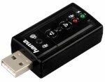 Hama USB zvuková karta 7.1 surround / USB 2.0 / 2x 3.5 mm jack (51620)