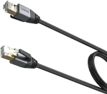 Unitek Cat.8 S/FTP čierna 1,5 m / Patch kábel / RJ-45 (C18149AGY03-1.5M)