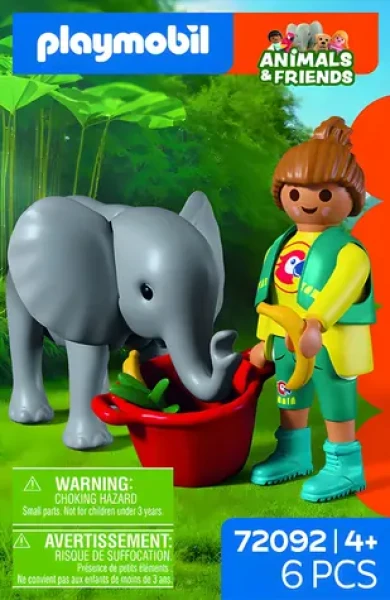 Playmobil 72092 Sloník a ošetrovateľka