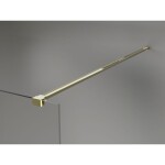 MEXEN/S - Lunar Sprchová zástena WALK-IN ľavá 70 x 200, transparent 8 mm, zlato 830-070-000-50-00-L