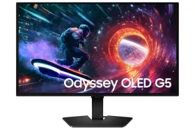27" Samsung Odyssey OLED G5 G50SF čierna / Herný monitor / OLED / QHD 2560×1440 / 180Hz / 0,03ms / HDMI + DP (LS27FG506SUXEN)