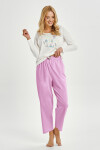 3459 DÁMSKE DLHÉ PYŽAMO MONICA S-XL ecri L