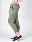 RVCA DAYDREAM SMOKE GREEN plátené športové nohavice dámske - L