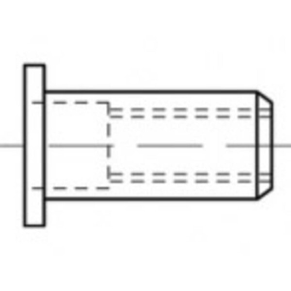 TOOLCRAFT TO-5455314 slepá nitovacie matice M5 500 ks; TO-5455314